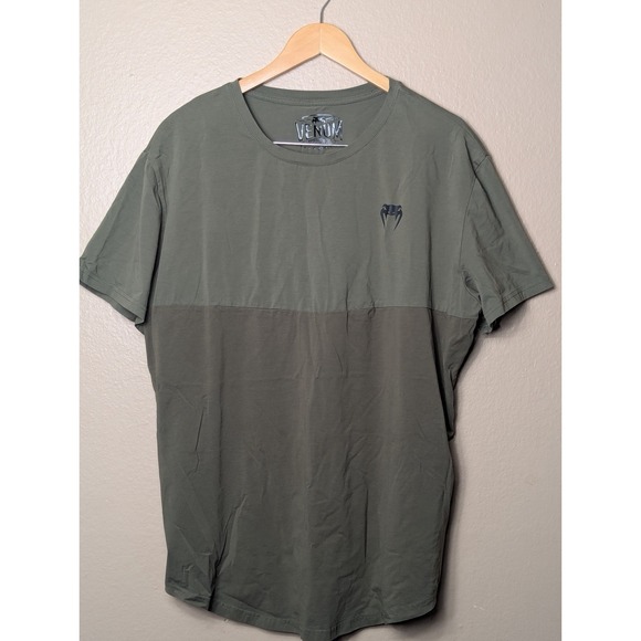 Venum Other - Venum Laser T-Shirt Mens XXL Olive Green Longline Side Zip‎ Waterproof MMA
